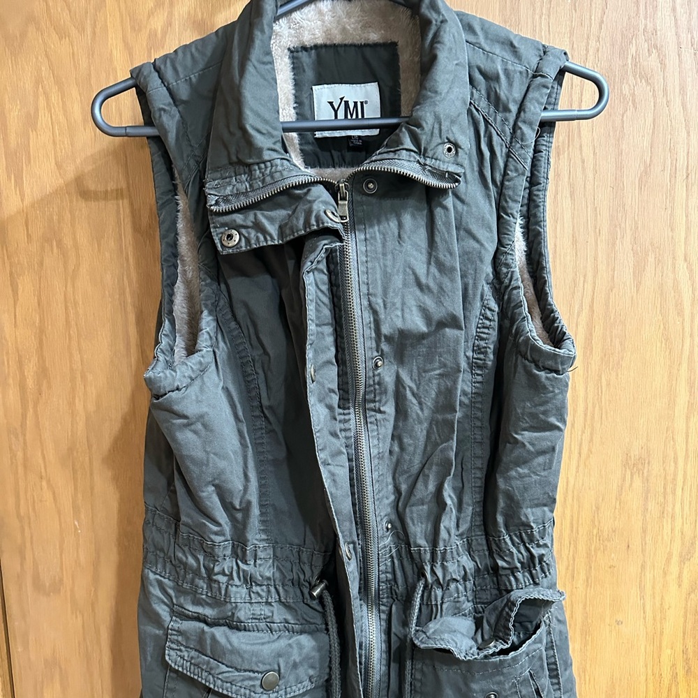 Fur lined vest